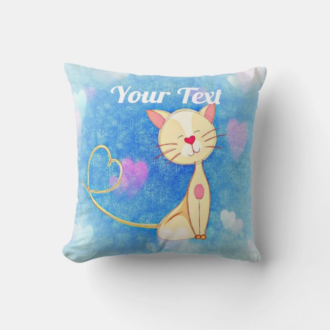 Dreaming Cat Cushion (Front)