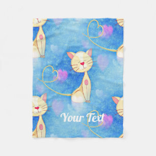 Dreaming Cat Fleece Blanket