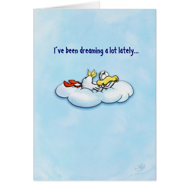 Dreaming duck: love is the best! (Front)