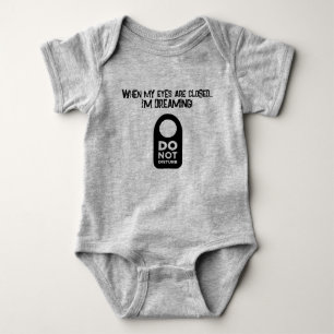 Dreaming... EYES closed Baby Bodysuit