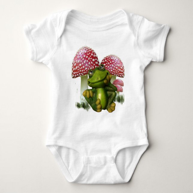 Dreaming Frog Baby Bodysuit (Front)