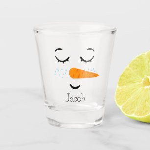 Dreaming Frosty the Snowman Shot Glass