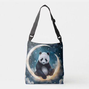 Dreaming in Moonlight: Panda's Celestial Serenade Crossbody Bag