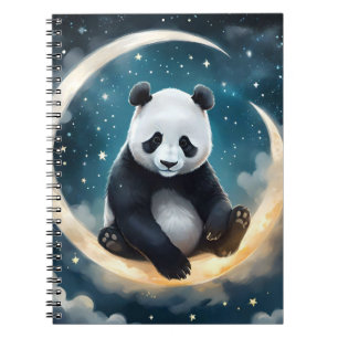 Dreaming in Moonlight: Panda's Celestial Serenade Notebook