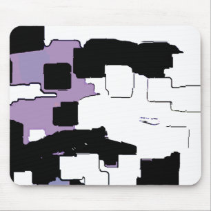 "Dreaming in Purple" Geometric Art Mouse Pad