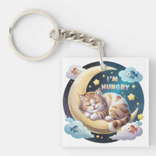 Dreaming Kitten Key Ring