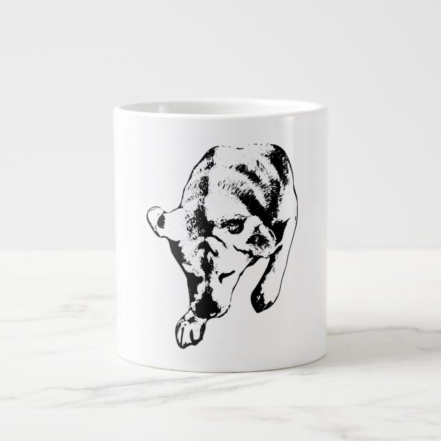 Dreaming Lab – Quiet Top-Down Study Large Coffee Mug (Front)