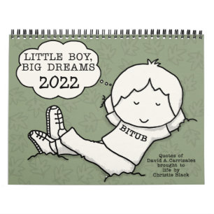 Dreaming Little Boy, Big Dreams 2022 Med Calendar