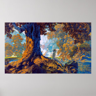 Dreaming   Maxfield Parrish   Poster
