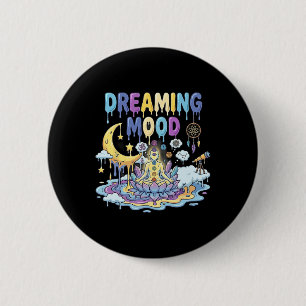 Dreaming Mood Chakra Lotus Astral Meditation Yoga 6 Cm Round Badge
