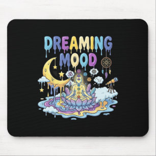Dreaming Mood Chakra Lotus Astral Meditation Yoga Mouse Pad