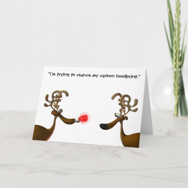 Dreaming of a Green Christmas Holiday Card (Front)