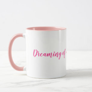 Dreaming of a pink Christmas mug