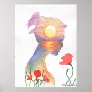 Dreaming of a sunset poster