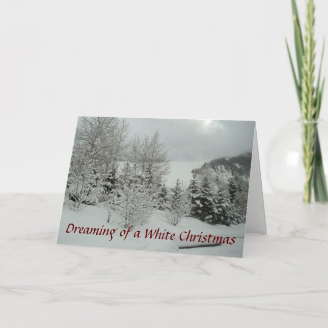 Dreaming of a White Christmas Holiday Card (Front)