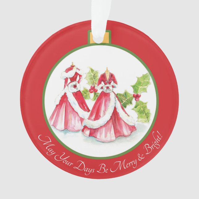 Dreaming of a White Christmas Ornament (Front)