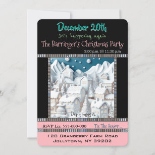 Dreaming of a White Christmas Party Invitation