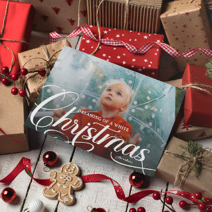 Dreaming of a White Christmas Photo Holiday Card