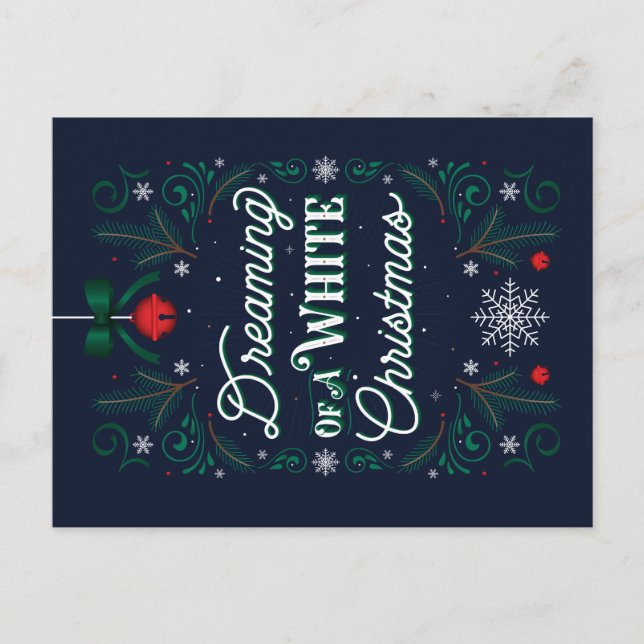 Dreaming of a White Christmas Postcard (Front)