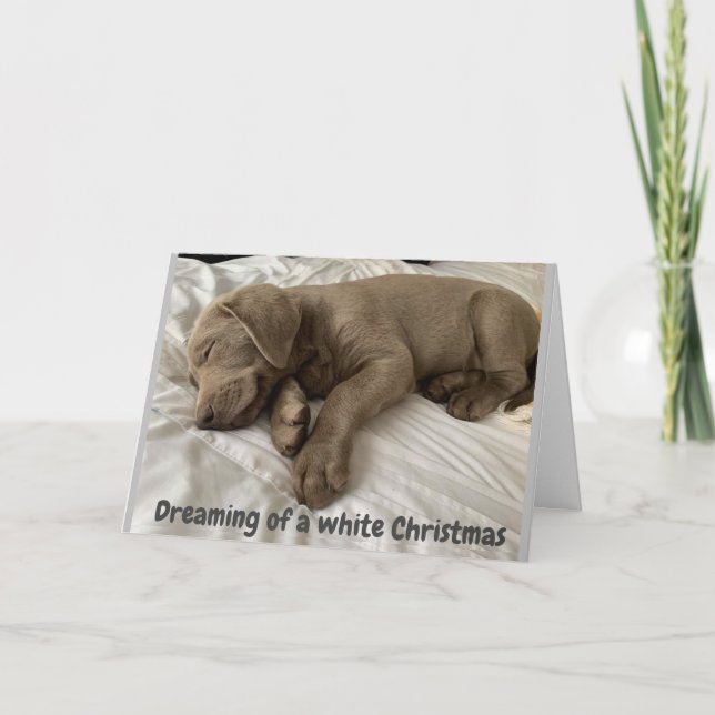 DREAMING OF A WHITE *CHRISTMAS* SPENDING IT W/ YOU HOLIDAY CARD (Front)