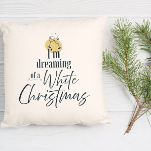 Dreaming Of A White Wine Christmas Decor Cushion