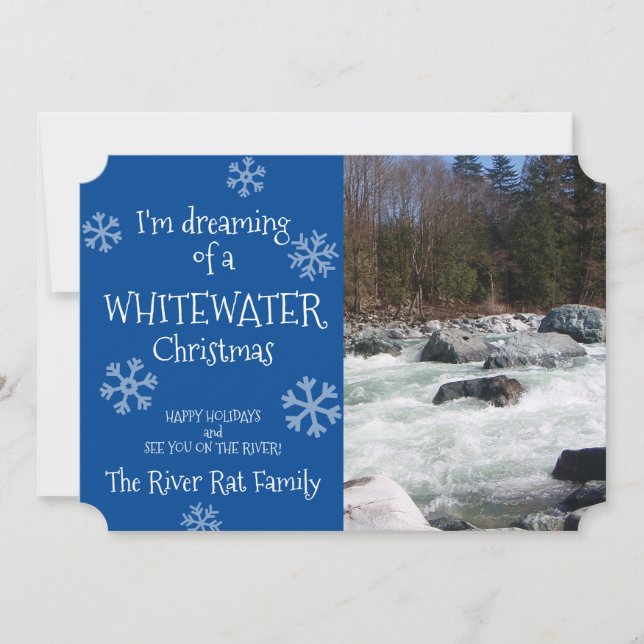 Dreaming Of A Whitewater Christmas Photo Card (Front)