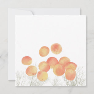 Dreaming of apricots in the winter card