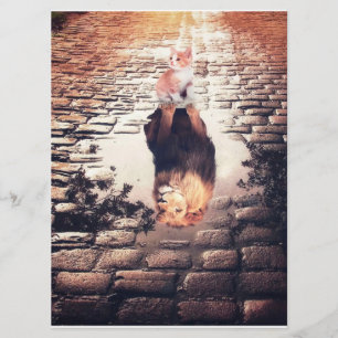Dreaming Of Cat Lion, Funny Cat Gift Menu