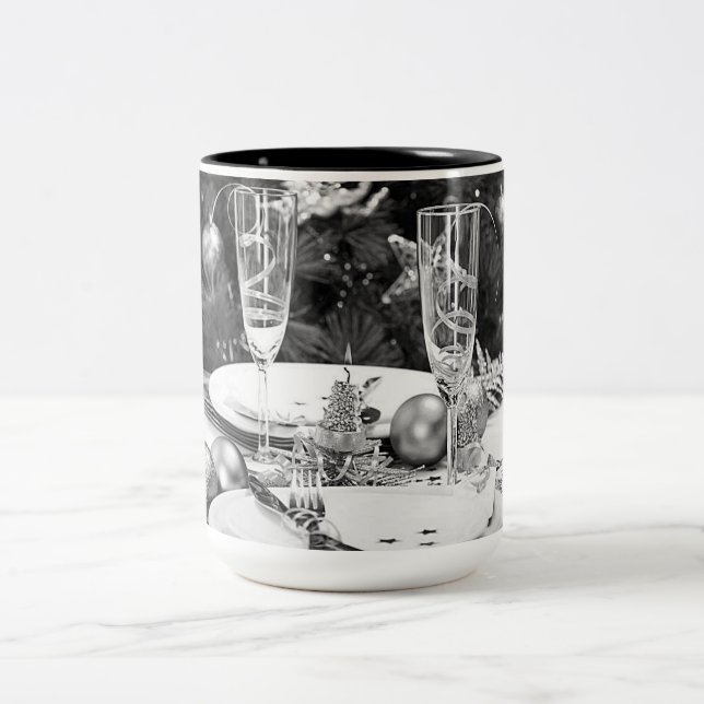 ****DREAMING OF CHAMPAGNE**** Two-Tone COFFEE MUG (Center)