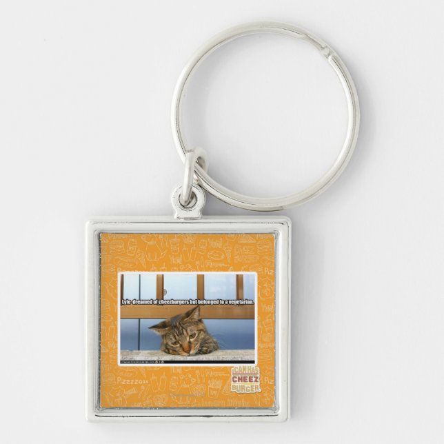 Dreaming of Cheesburgers Key Ring (Front)