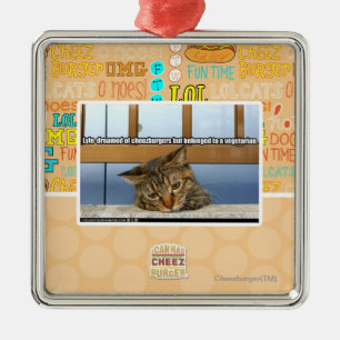 Dreaming of Cheesburgers Metal Tree Decoration