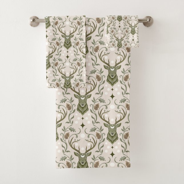 Dreaming of Deer Bath Towel Set (Insitu)
