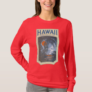 Dreaming of Hawaii Ladies dark long sleeve Tee