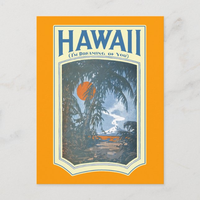 Dreaming of Hawaii Postcard (Front)