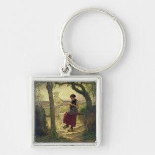 Dreaming of her Love, 1901 Key Ring