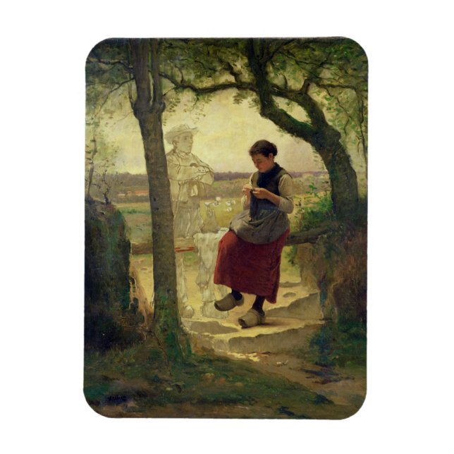 Dreaming of her Love, 1901 Magnet (Vertical)