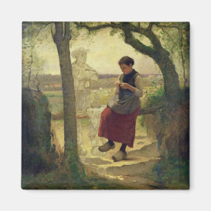 Dreaming of her Love, 1901 Magnet