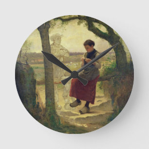 Dreaming of her Love, 1901 Round Clock
