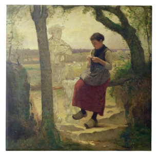 Dreaming of her Love, 1901 Tile