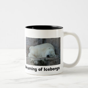 Dreaming of Icebergs Two-Tone Coffee Mug