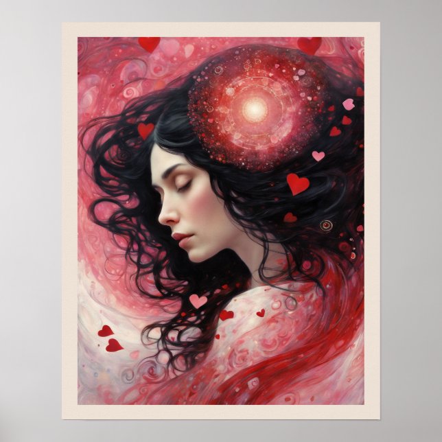 Dreaming of Love Valentine's Day Art Print (Front)