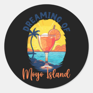 Dreaming Of Moyo Island Performance Classic Round Sticker