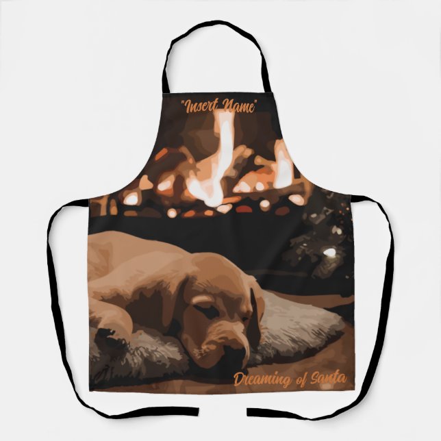 Dreaming of Santa Apron (Front)