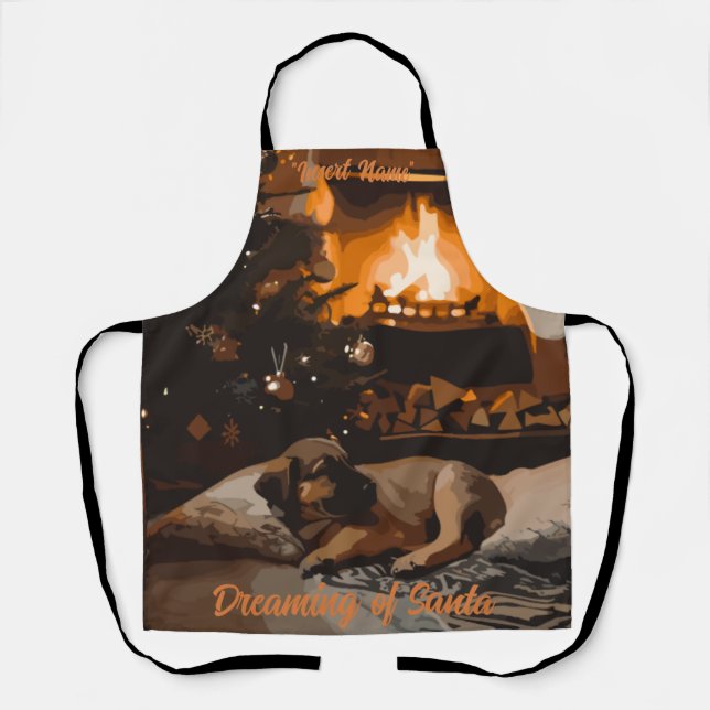 Dreaming of Santa Apron (Front)