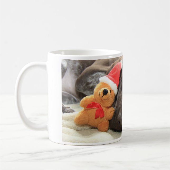Dreaming of Santa - German Shorthair Puppy Coffee Mug (Left)