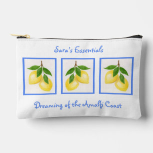 Dreaming of the Amalfi Coast Zippered NAME Accessory Pouch