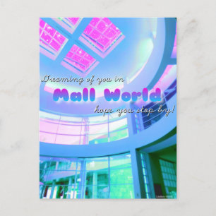 "Dreaming of you..." Mall World Postcard 