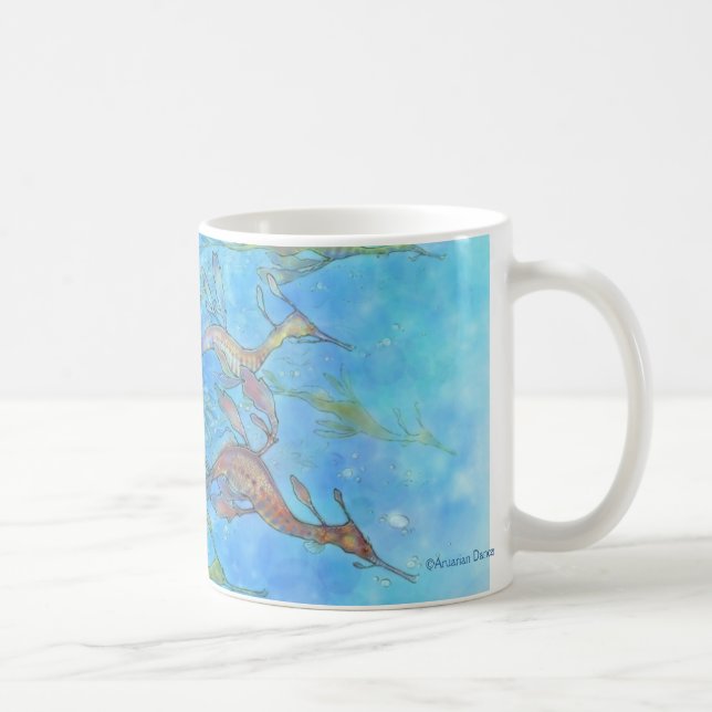 Dreaming On Aquamarine Tides Mug (Right)