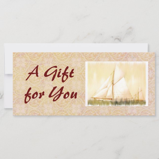 Dreaming Sails Gift Certificate template (Front)