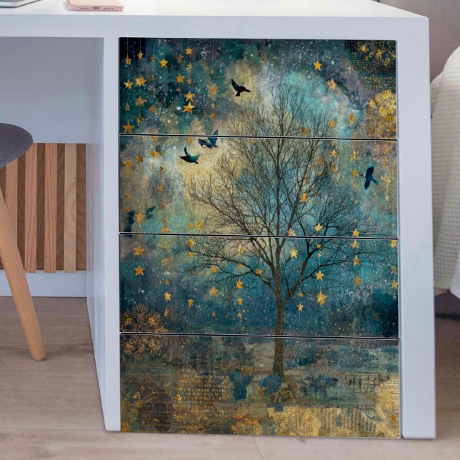 Dreaming Tree with Birds Decoupage Tissue Paper (Creator Uploaded)